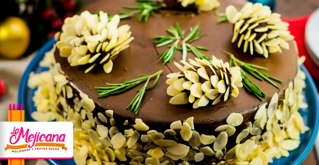 Pastel de chocolate con Piñas de Almendras 🎂